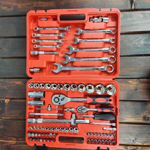 آچار بکس صنعتی جی ان ترد مدل J-10016 مجموعه 82 عددی - تصویر 2