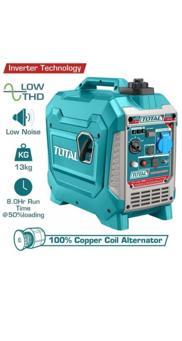 موتور برق 1100 وات سایلنت و اینورتری توتال مدل TP515006