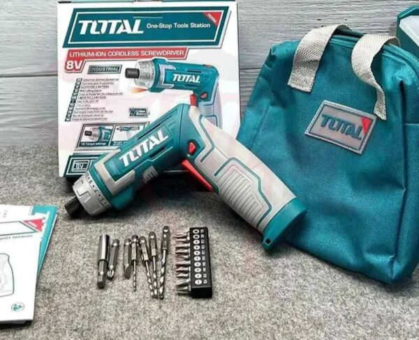 پیچ گوشتی شارژی توتال مدل TSDLI08025 ظرفیت 8 ولت - تصویر 5