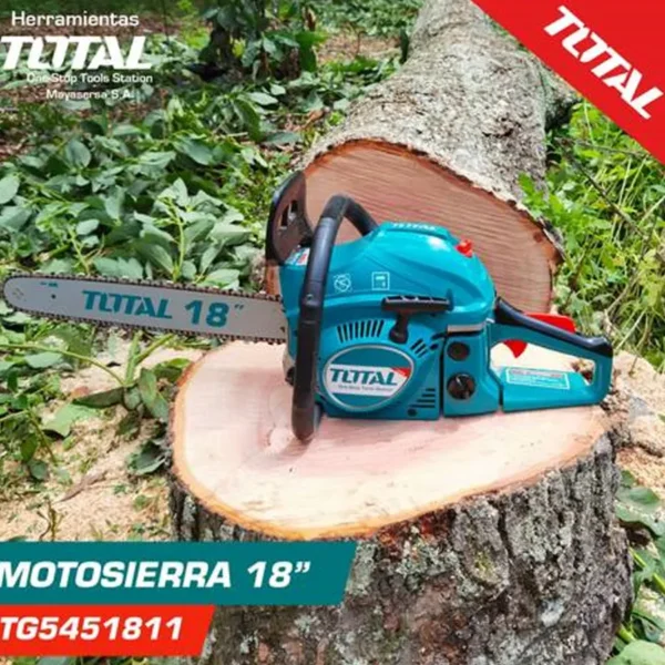 اره زنجیری بنزینی 45 سانت توتال مدل TG5451811 - تصویر 6