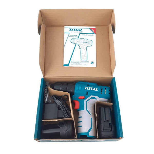 دریل شارژی توتال مدل TDLI12322 با دو باتری ۱۲ ولت - تصویر 3