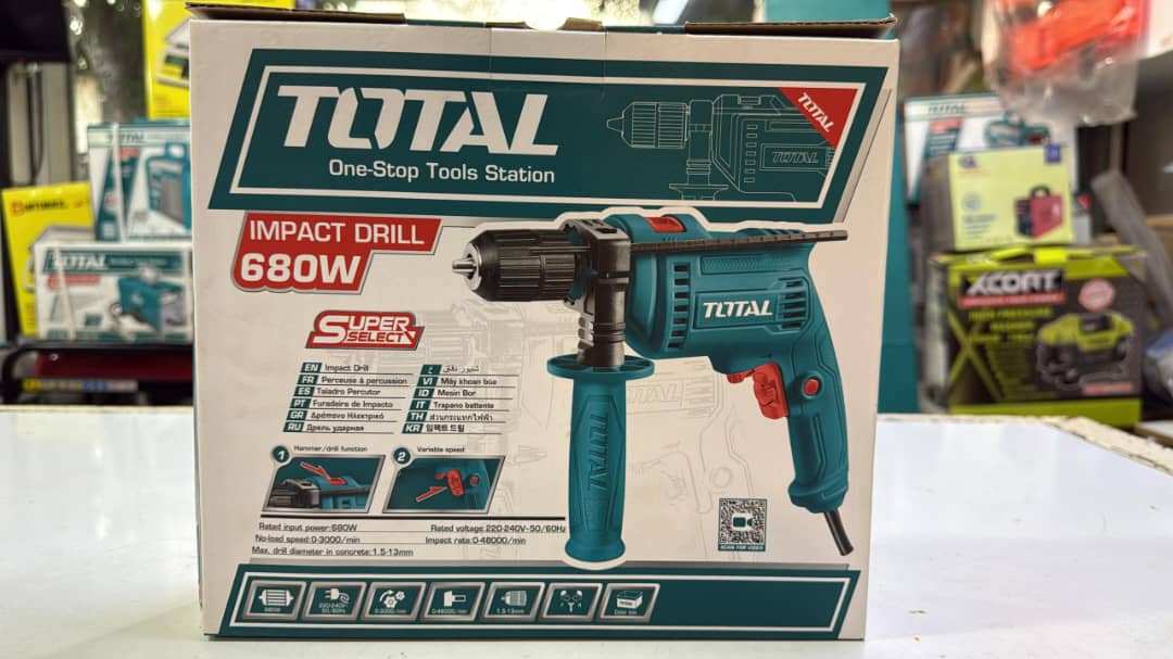 دریل چکشی 680 وات توتال مدل TG1061356 - تصویر 2