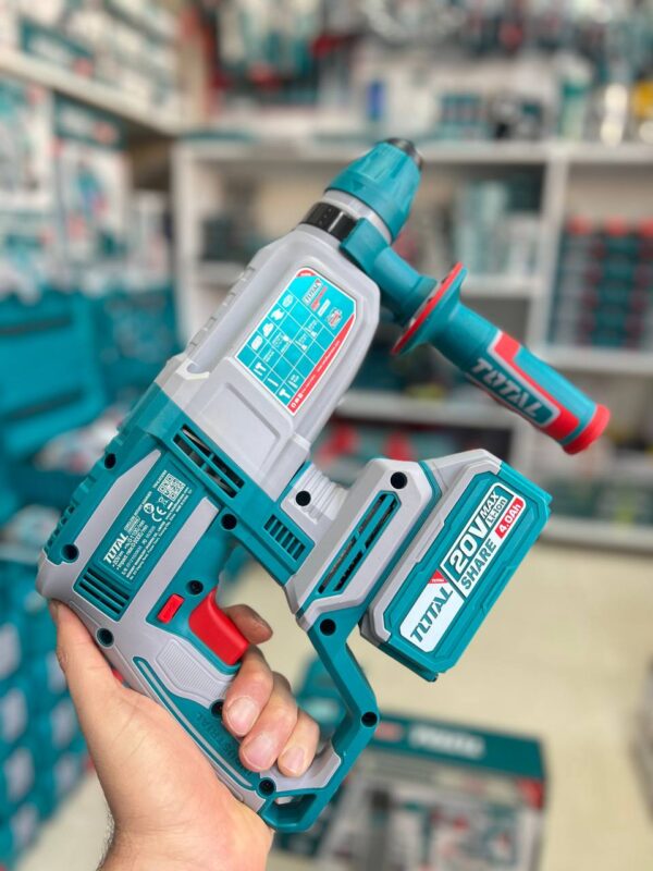 هلتی تخریب شارژی براشلس 3 کاره توتال 20 ولت مدل TRHLI20208 - تصویر 7