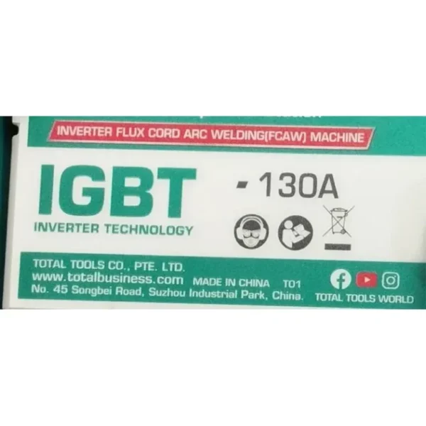 دستگاه جوش CO2 و دوکاره توتال بدون نیاز به کپسول 130 آمپر - تصویر 4