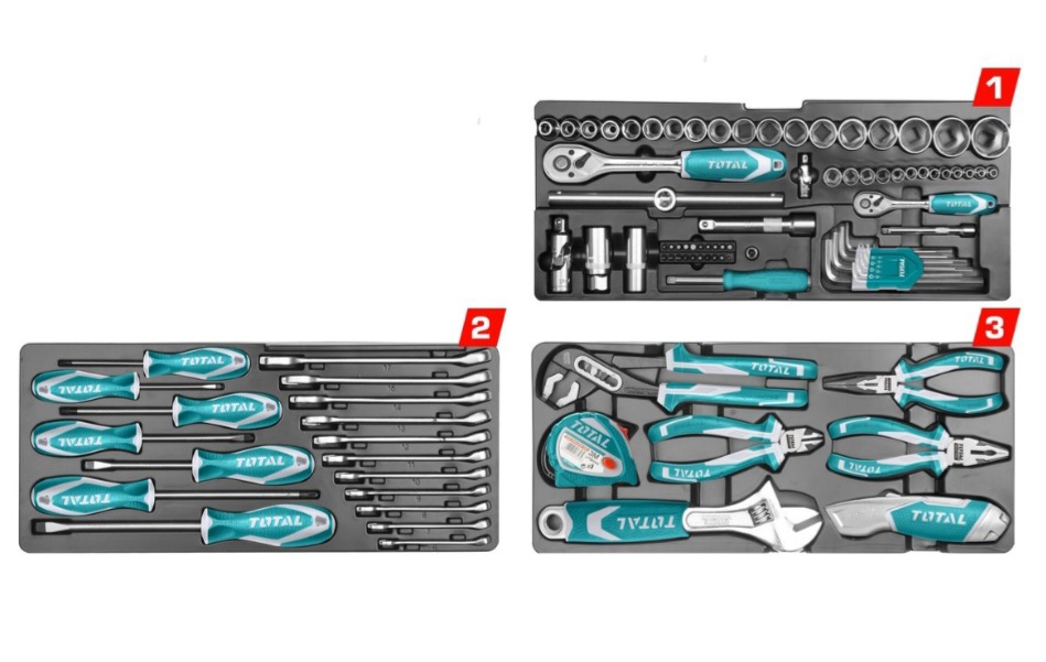 مجموعه ۹۷ عددی ابزار توتال مدل THPTCS70971 - تصویر 2