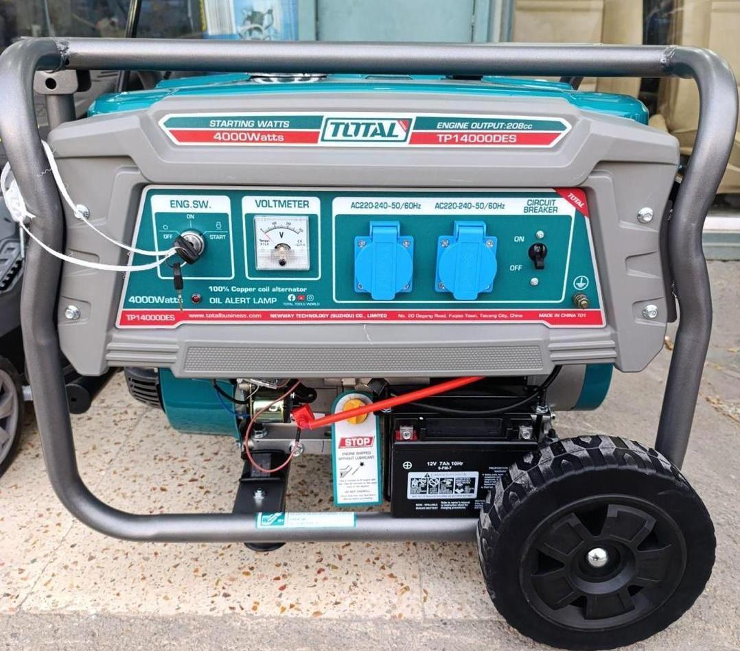 موتور برق 4 کیلو وات استارتی توتال مدل TP14000DES - تصویر 5