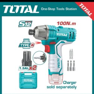 دریل شارژی توتال مدل TIRLI12015 با باتری ۱۲ ولت