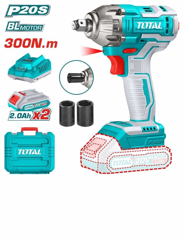 بکس شارژی توتال مدل TIWI2038
