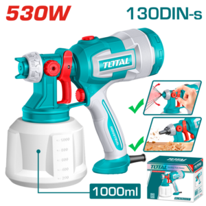 پیستوله برقی توتال۵۳۰ وات با مخزن ۱۰۰۰ میلی‌لیتری TT4506